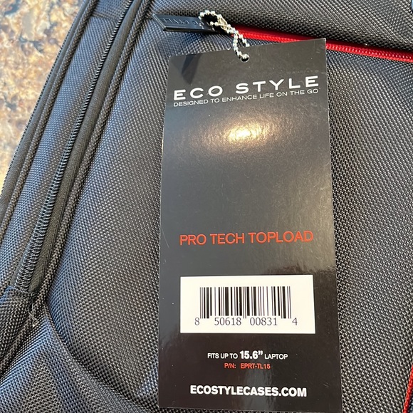 Eco Style Pro Tech Topload Computer Bag with mult compart. Fits 15.6 in computer - Picture 3 of 5